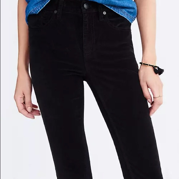 Madewell 9” High-Rise skinny Velvet - Picture 4 of 9
